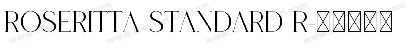 Roseritta Standard R字体转换